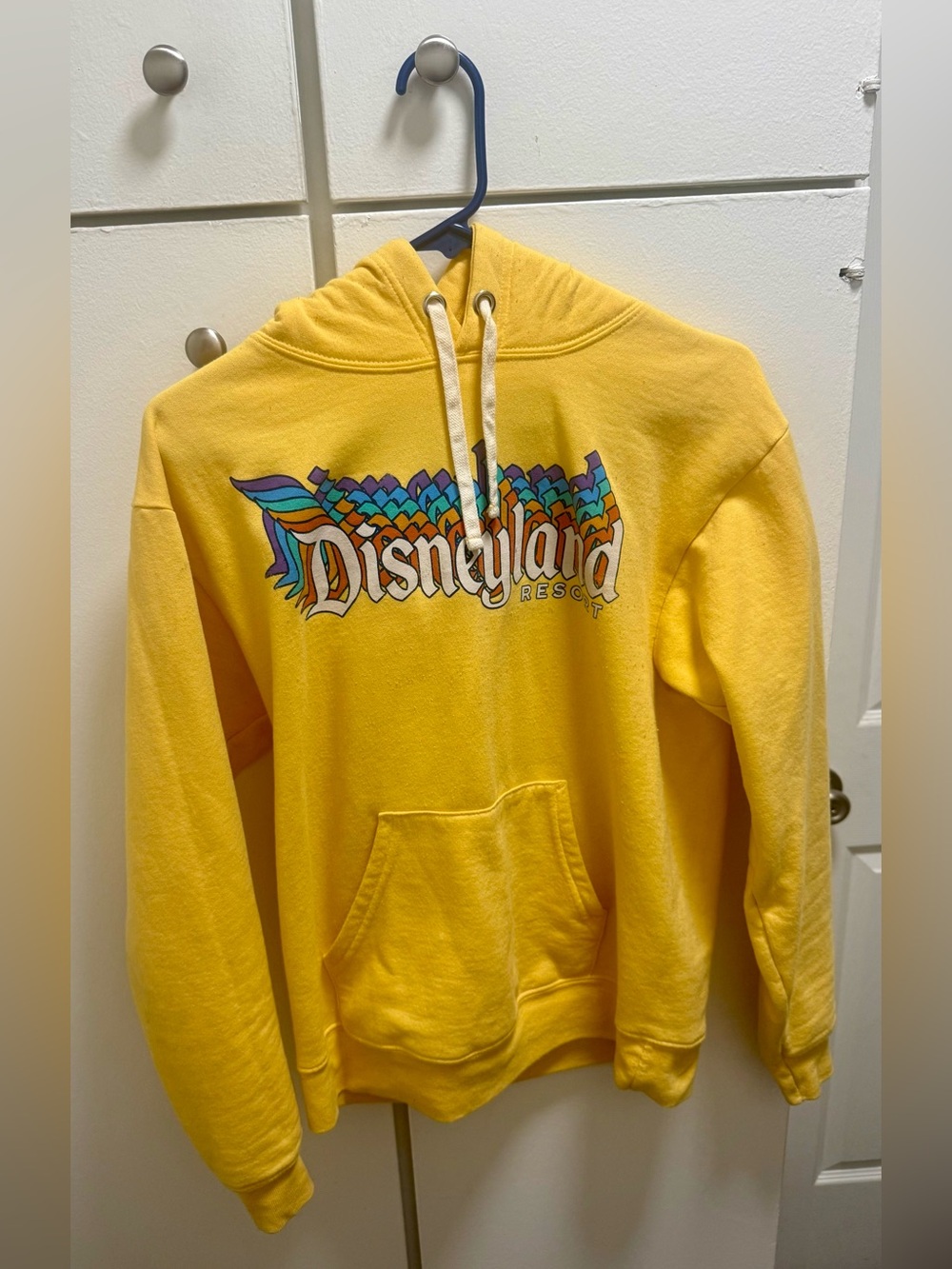 Disney Yellow Disneyland Resort Graphic Crewneck Hoodie